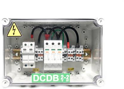 Hygridsolar DC Distribution Box 2 in 2 Out (DCDB) for Solar Panel up to 1000Volt Dcdb2in2out1000v Wire Connector