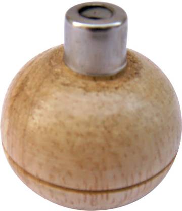 Luxuro Wooden Graver Handle (Round Small Flat) Jewelry Making Engraver Holder 1.1/4” X 1.1/4”