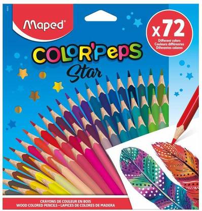 Maped Color Peps 72 triangular colour pencils