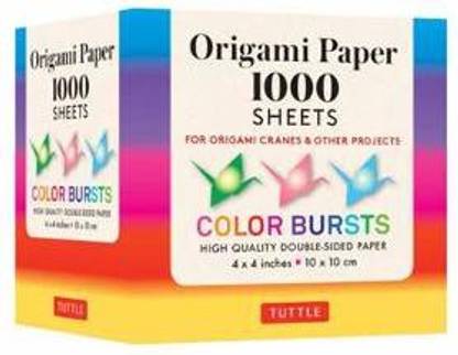 Origami Paper Color Bursts 1,000 sheets 4" (10 cm)