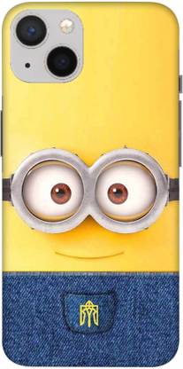 NDCOM Back Cover for iPhone 13 Minions Cute Cartoons Printed