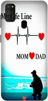 itrusto Back Cover for SAMSUNG Galaxy M21 , SAMSUNG Galaxy M21 MOM DAD BACK COVER