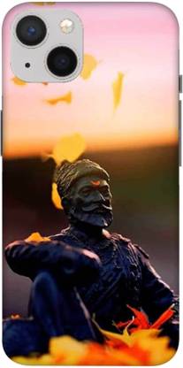 NDCOM Back Cover for iPhone 13 Shivaji Maharaj Wallpaper Printed