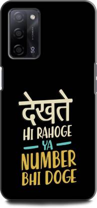 WallCraft Back Cover for OPPO A53s, CPH2321 DEKHTE HI RAHOGE YA NUMBER BHI DOGE, QUOTES