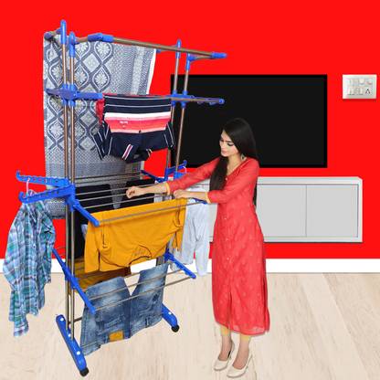 TNC Steel Floor Cloth Dryer Stand T-CDS-JB2SS-JUMBO-0173