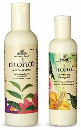 Moha Anti Dandruff Oil 200ml with Rejuvenating Massage Oil 100ml