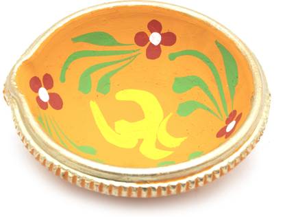 BS NATURAL B S NATURAL Decorative Diwali Diyas | Mitti Diya | Mitti Ke Deepak | Mitt Ka Diya | Terracotta Diya | Designer Clay Diya | Diyas for Pooja - Made in India Pottery Table Diya Set
