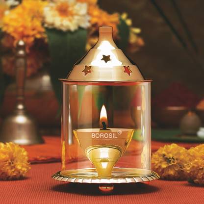 BOROSIL Akhand MEDIUM Brass Table Diya