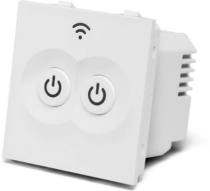 TATA POWER EZ HOME Wifi Smart Switch 5A 2 Channel,Modular Home Automation Product, Track PowerUsage Smart Switch