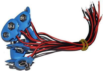 Diktmark Battery Cap for 9V Battery (10 Pieces) - Model Building Tools for Science Projects multicolor Electronic Components Electronic Hobby Kit