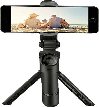 ATSolutions ™Bluetooth Extendable Selfie Stick with Wireless Remote and Tripod Stand for iPhone X/iPhone 8/8 Plus/iPhone 7/iPhone 7 Plus /iphone 12/12 pro /Galaxy Note 8/Google More (Black) Single Gimbal for Mobile