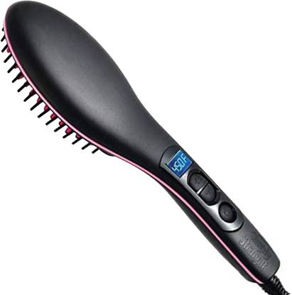DASA Professional New Fast Hair Straightener Brush Comb with Temperature LCD Display Hair Straightening Machine Screen Flat Iron Styling