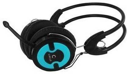 Circle Concerto 202 Multimedia Headphones with mic (Blue) Wired