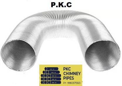 PKC 6 Inch 4 Feet Flexible Duct Pipe 6 Inch 4 Feet Hose Pipe
