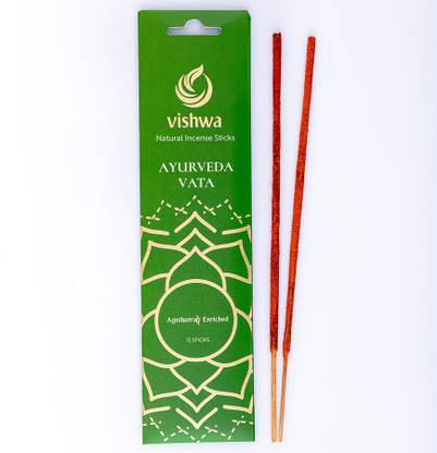 VISHWA Natural Incense Sticks - Agnihotra Enriched Agarbatti - Ayurveda Vata