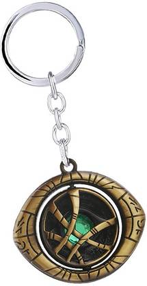 Set Portachiavi Doctor Strange 2 Pezzi: Occhio Di Agamotto E Anello Ciondolo In Lega, Regalo Per Fan Dr. Strange