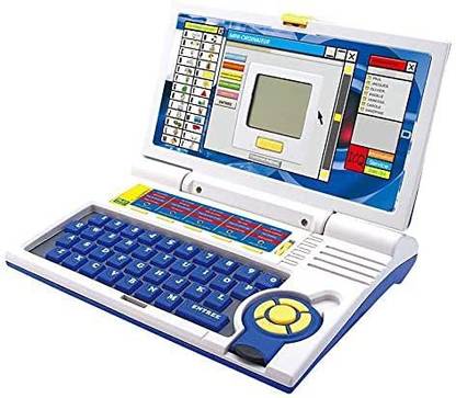 Kp Enterprise Educational Laptop Computer Toy with Mouse for Kids Above 3 Years - 20 Fun Activity Learning Machine, Now Learn Letter, Words, Games, Mathematics, Music, Logic, Memory Tool