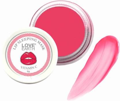 LOVE EARTH Lip Sleeping Mask For Soft, Long-Losting, Moisturised Lips Strawberry