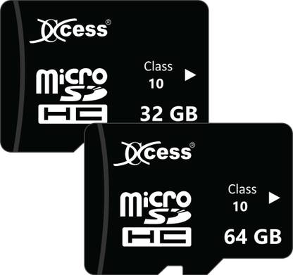 XCCESS Premium 32GB+64GB Memory Card,Class 10 pack of 2 combo Fast Speed for Smartphones, Tablets and Other Micro Slots with Data Transfer. 32GB + 64GB Combo 64 GB MicroSD Card Class 10 80 MB/s  Memory Card Compatible with Mobile, Tablet, Camera, Gaming Console, Camera