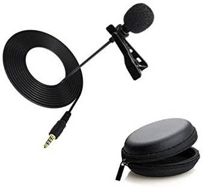 Ajd e Coller Microphone Clip Microphone For Youtube/news reporter/voice recording Collar Mike for Voice Recording | Lap-el Mic Mobile, PC, Laptop, Android Smartphones, DSLR Camera microphone Noise Cancellation good quality long wire under best price Microphone