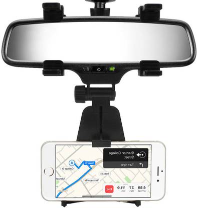 Treadmill BEST BUY Car Rear-View Mirror Mount Stand - Anti Shake Fall Prevention with Anti-Vibration Pads | Full Rotation| Adjustable Car Mount Holder Supports Up to 6.5 inch Mobile Holder
