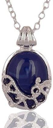 RVM Jewels The Vampire Diaries TVD Elena Gilbert / Katherine Pierce Sapphire / Damon Salvatore Pendant Necklace Inspired Jewelry For Men Women and Girls Silver Alloy