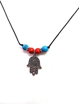 AIR9999 God Of Hamsa Hand Fatima Hand Crystal Protection Pendant For Men & Women Metal, Crystal Pendant