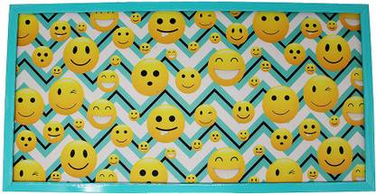 the rosette imprint Pin-up/Notice/Bulletin Board Printed (Smiley Design) Wooden Bulletin Board