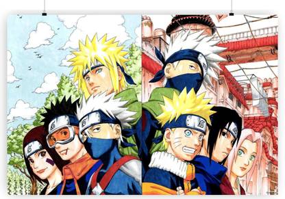 Kakashi Hatake Minato Namikaze Uzumaki Paper Print