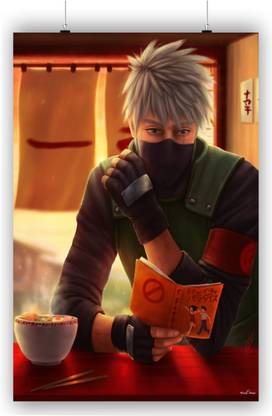 Hatake Kakashi Mask Ramen Paper Print