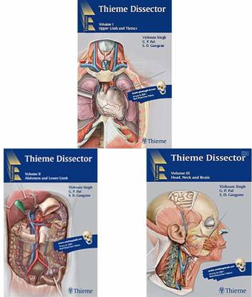 Thieme Dissector Seriesl (Set Of 3 Volumes)