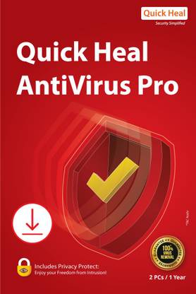 Quickheal Anti-virus 2 User 1 Year (Email Delivery - No CD ...