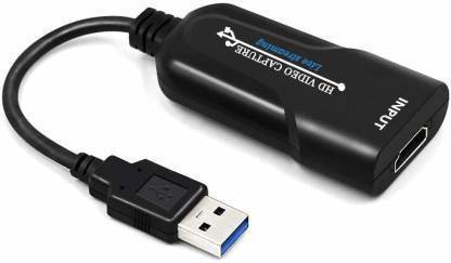 microware USB 3.0 HDMI Game Capture Card 1080P Video Reliable Streaming Adapter for Live Broadcasts, Video Recording Compatible with Windows,Mac,OS and Linux Media Streaming Device