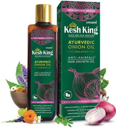Kesh King Ayurvedic Onion Anti Hair Fall & Grap Hair Growth 100ml Hair Oil