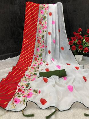 Chanderi Cotton Blend Saree