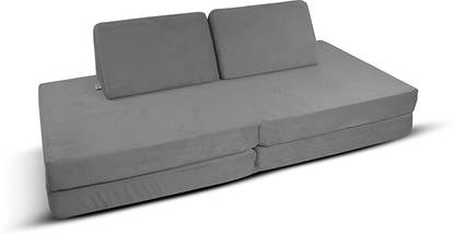 Tiny Explorer Cosmos Play Couch for Imaginative Kids Cloudy Grey 3 Seater Double Foam Fold Out Sofa Cum Bed
