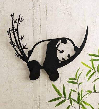 The Grandeur Cute Sleeping Panda Wooden Mdf Based Wall Art