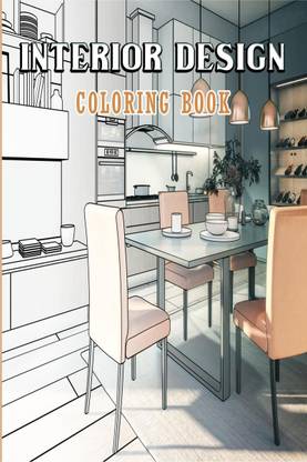 Interior Design Coloring Book