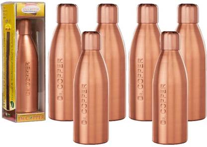 Dr. Copper Water Bottle with New Stylish and Advanced Leak Proof Cap 500 ml Bottle