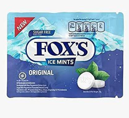 FOX'S Ice Mints Original Imported 25gms ( Pack of 4 ) Ice mints Candy