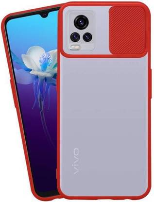Novo Style Back Cover for Vivo V20 Camera Protection Back Cover with Shutter Slide Soft Translucent Case