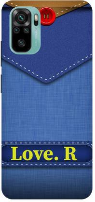 ThePrintlink Back Cover for Redmi Note 11 SE, MZB0CKAIN, R, R LOVE, R NAME, R ALPHABET, R LETTER