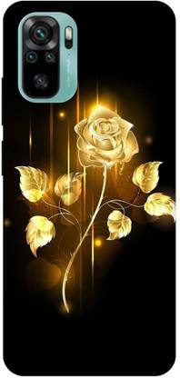 ThePrintlink Back Cover for Redmi Note 11 SE, MZB0CKAIN, RED ROSE, FLOWERS, GULAB, GOLDEN ROSE