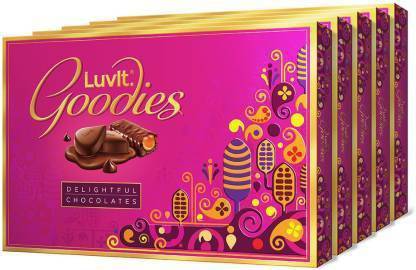 LuvIt Goodies Chocolates Assorted Gift Pack | Diwali Chocolate Gift Set | Best Gift Box Bars