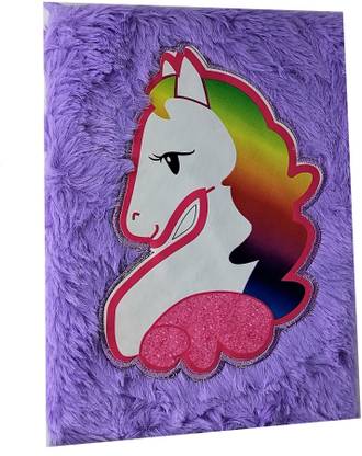 Preili's Light Purple Unicorn Diary A5 Diary Ruled 80 Pages