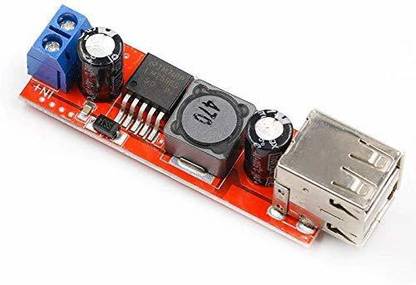 xcluma DC 6V-40V To 5V 3A Double USB Charge DC-DC Step-down Converter Module For Vehicle Charger LM2596 Dual USB Electronic Components Electronic Hobby Kit