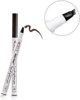 Three Elements Eye Brow Makeup, Eyebrow Pencil with a Micro-Fork Tip Applicator Creates Natural Looking Brows Effortlessly and Stays on All Day Microblading Effect Black eyebrow Pen waterproof smudgeproof eye makeup