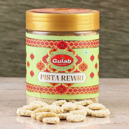 Ferns N Petals Gulab Pista Rewri - ( 250 GM ) | Diwali Gajak Sweet | Gajak | Gajjak Rewri Box