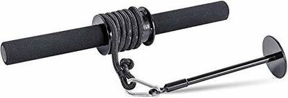 KANG Wrist Curl Rod,| Forearm Roller - Ideal for Wrist Hand Arm Grip | (Black) Chin-up Bar