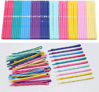 Belicia Colored Hair Bobby Pins , 100 Count Hair Clips , Hair Pins for Kids, Girls and Women, Great for All Types, 2.16 Inches (Multi-color) Hair Pin
